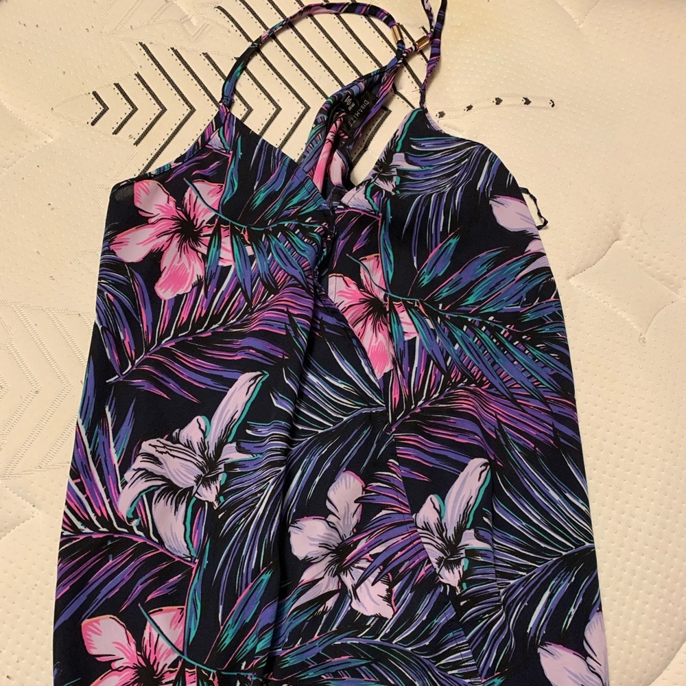 Floral halter top